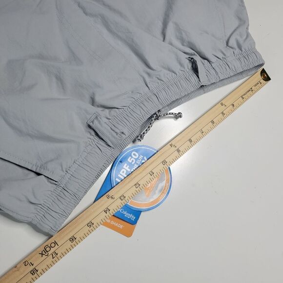 NEW COLUMBIA PFG MEN'S GRAY MESH LINED SWIM OUTDOOR FISHING SHORTS L LARGE NWT - Picture 4 of 12